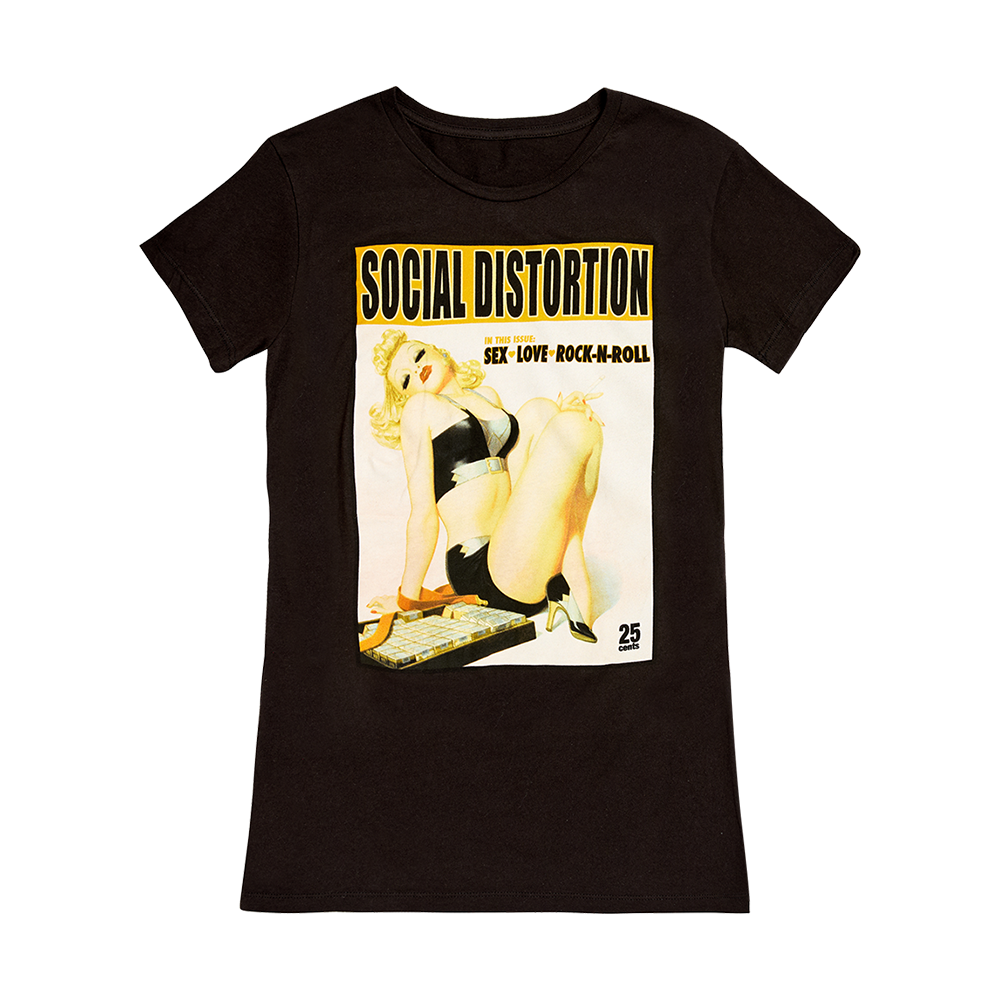 Cigarette Girl Women's Black Tee