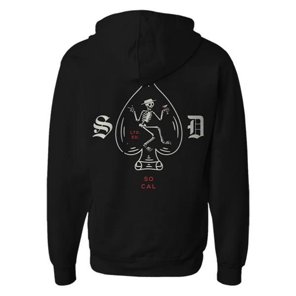 Skelly Spade Zip Hoodie Social Distortion Official Store