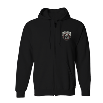 Skelly Spade Zip Hoodie Front