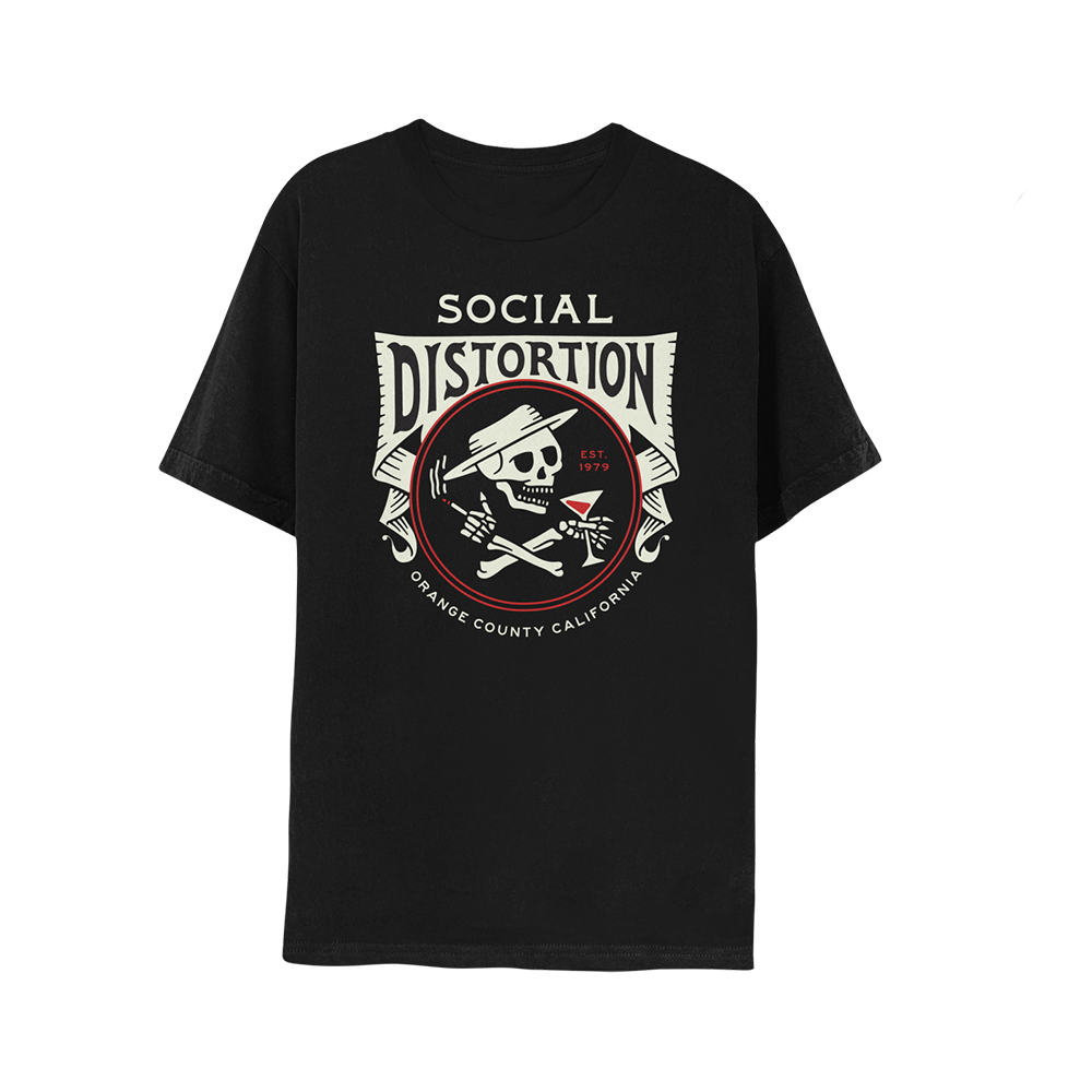 Skelly Crest Dateback 2024 T-Shirt - Social Distortion Official Store