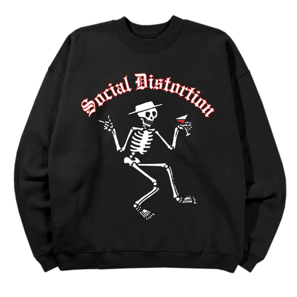 Classic Skelly Crewneck Fleece Social Distortion Official Store