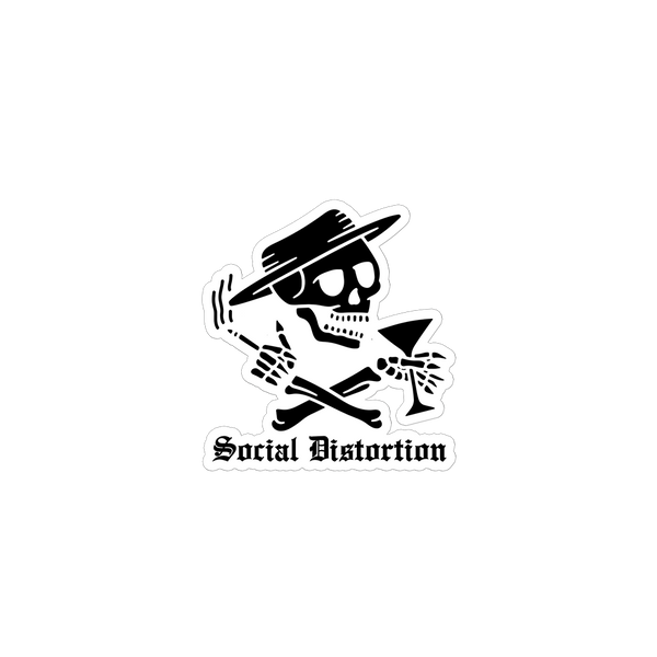 Crossed Skelly Sticker Set Social Distortion Official Store
