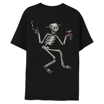 Woodcut Skelly Tee