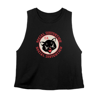 Black Cat Women's Muscle Tank Top