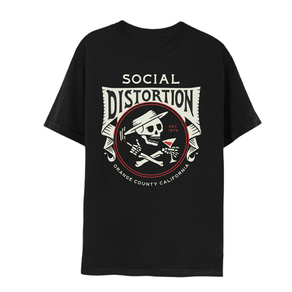 Circle Skelly Tour T-Shirt Front