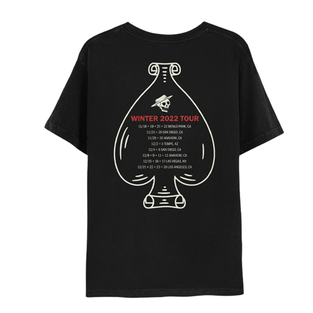 Circle Skelly Tour T-Shirt Back