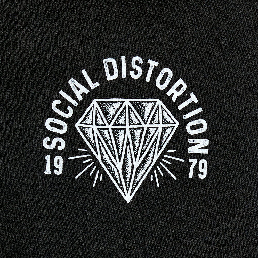 Diamond Hoodie Front Chest Graphic Detail