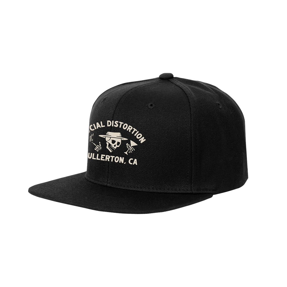 Fullerton Skelly Black Snapback Hat