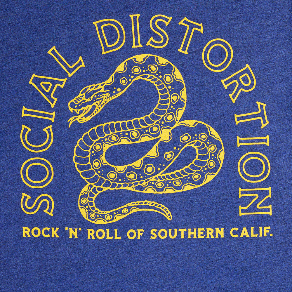 Gold Snake Logo Tee Graphic Detail