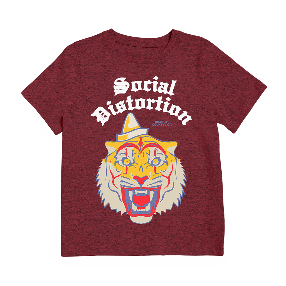 Maroon Tiger Youth T-Shirt