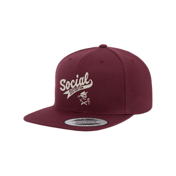 Athletic Logo Maroon Snapback Hat